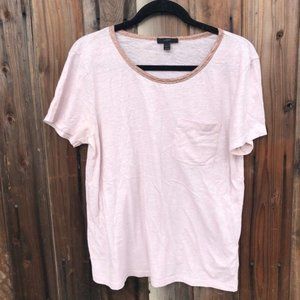 🐰 J. Crew Cotton Metallic Glitter Neckline